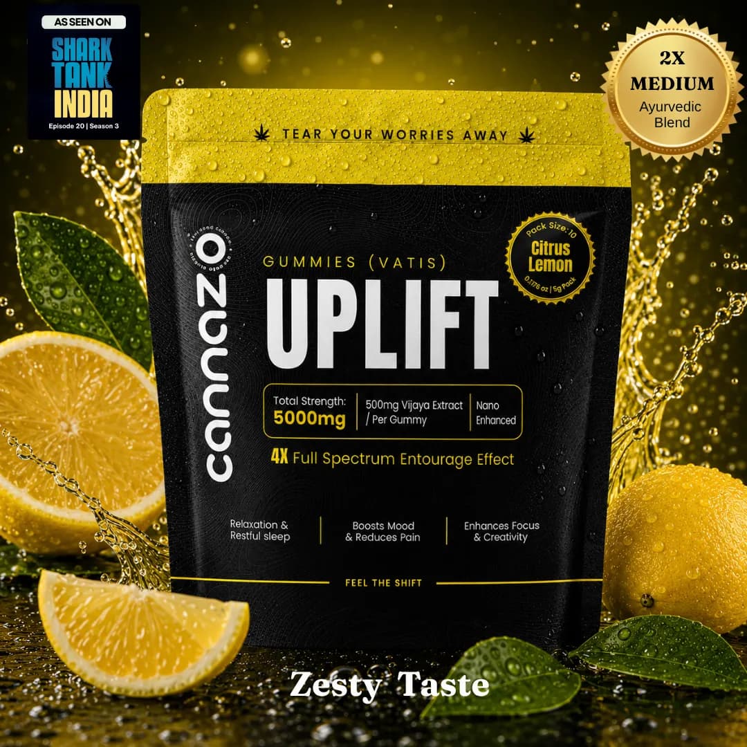 Uplift Gummies -CBD DOMINANT | 500mg Citrus/Sour Lemon Vatis | 200mg Active Cannabinoids | Strong Support for Focus, Relaxation & Better Mood