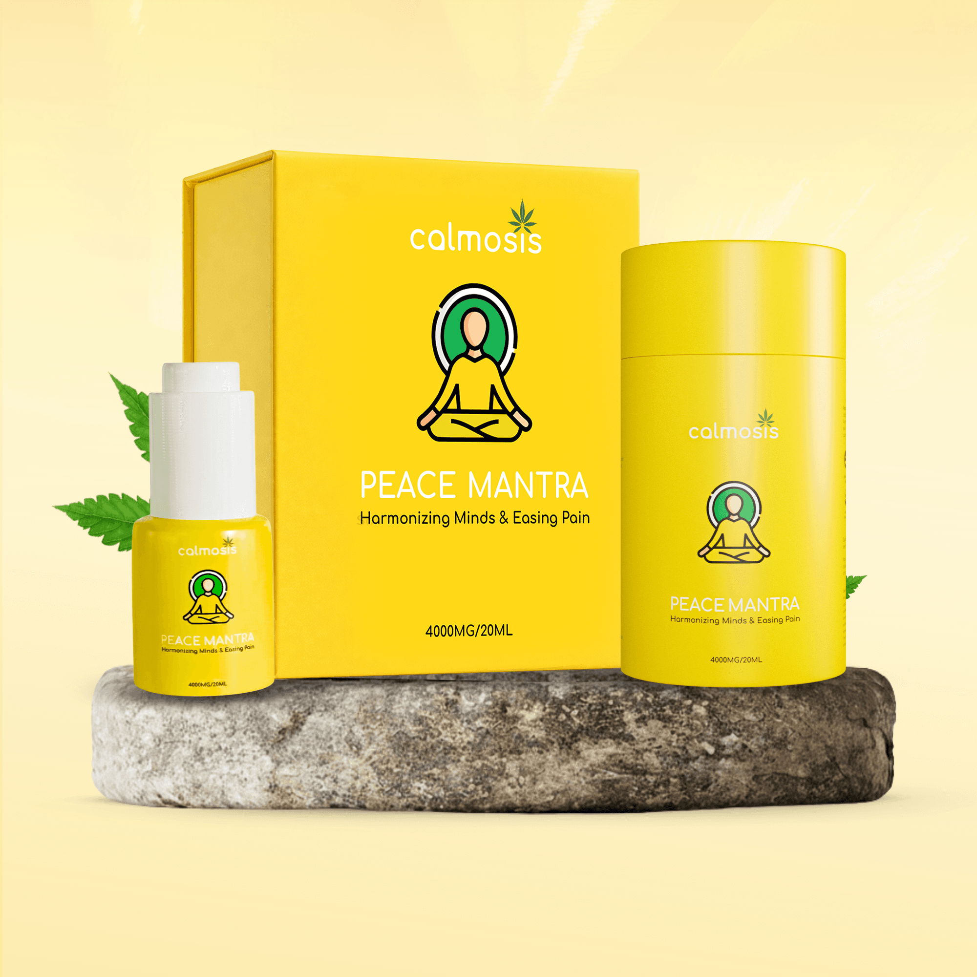 Calmosis Peace Mantra β Premium Ayurvedic THC+CBD Cannabis Tincture | 4000MG / 20ML