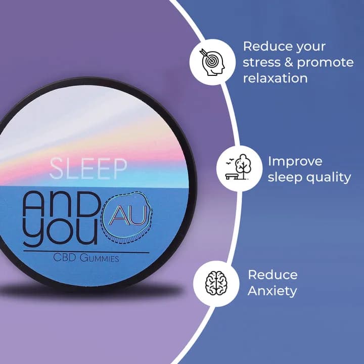 Sleep&U Gummies | 200mg CBD + 50mg Melatonin | And You